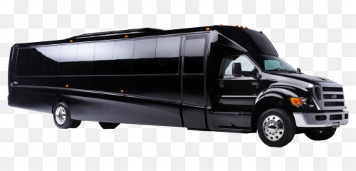 Big Black Party Bus Transparent - Clipart png