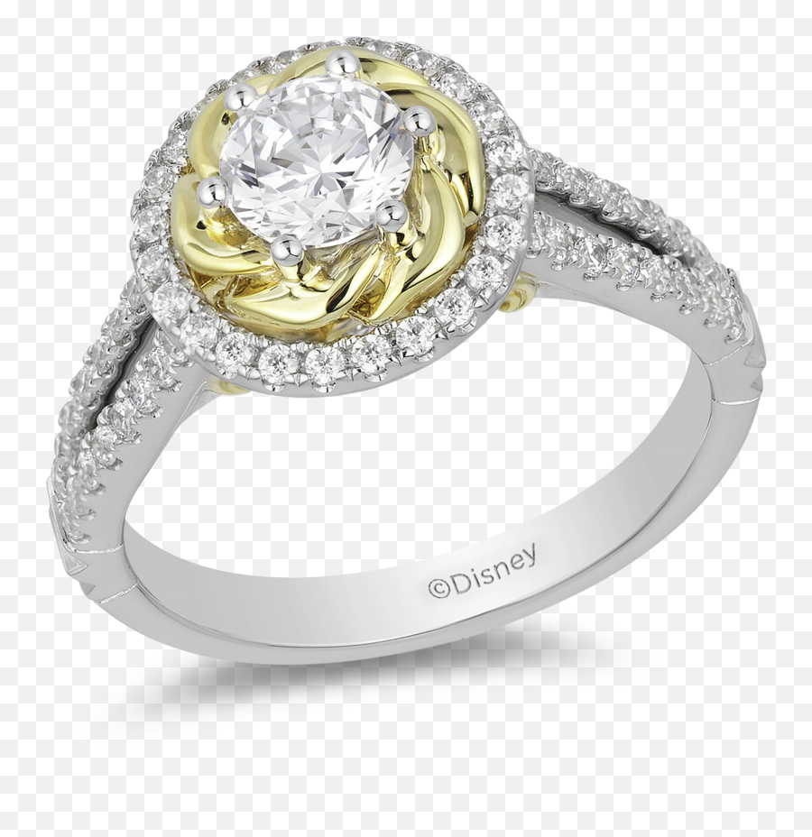 Enchanted Disney Fine Jewelry 14k White - Belle Princess Wedding Rings Disney Png,Yellow Diamond Icon
