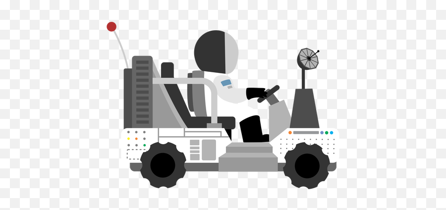 Astronaut Driving Lunar Rover Icon - Transparent Png U0026 Svg Space Rover Clipart Transparent,Car Driving Png