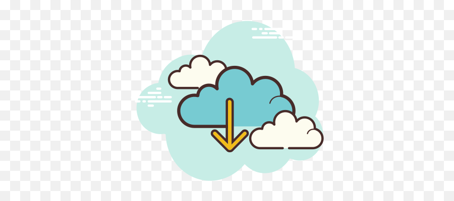 Download From The Cloud Icon In 2020 Facebook Icons - Mail Cloud Icon Png,Google Play Icon Vector