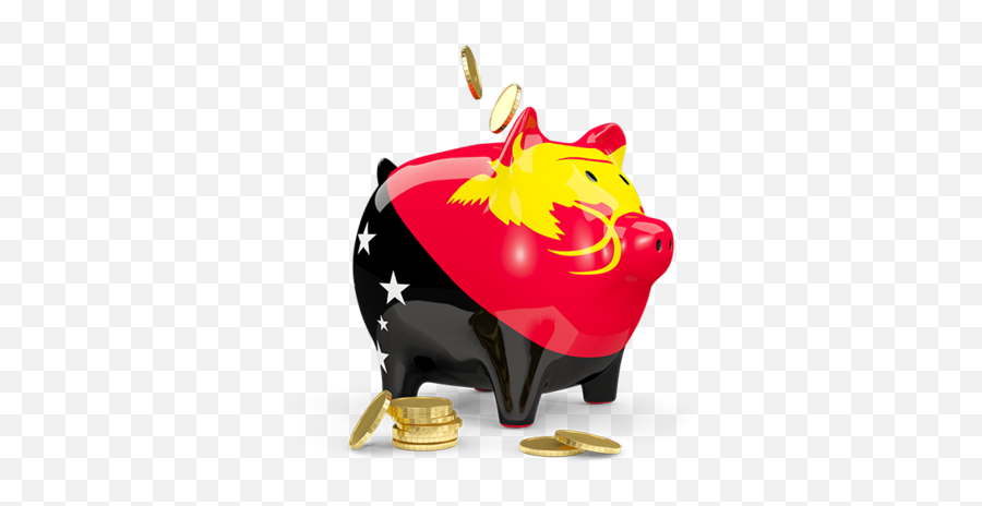 Piggy Bank Illustration Of Flag Papua New Guinea - Lebanon Piggy Bank Png,Piggy Bank Png