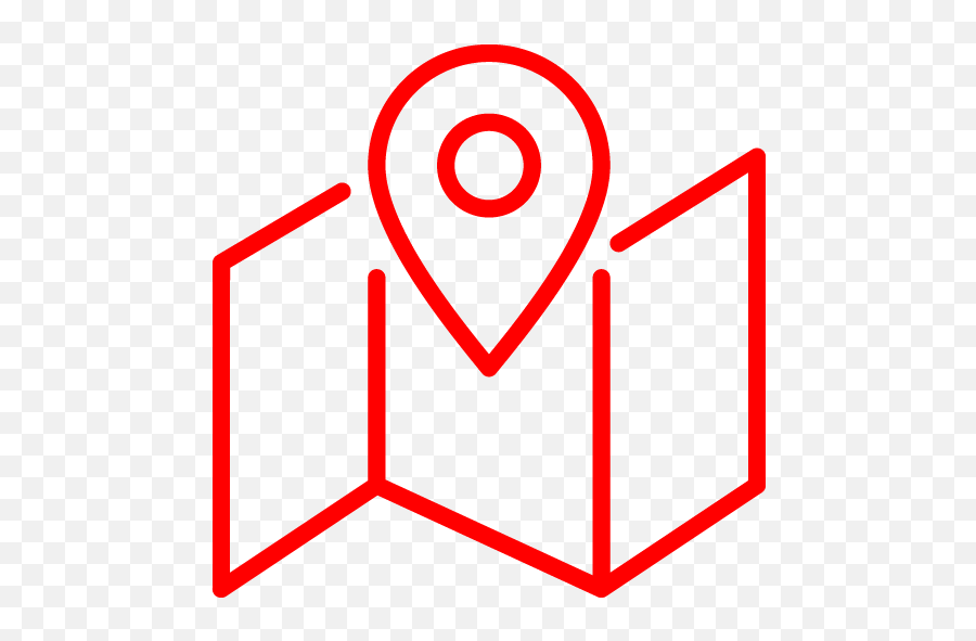 Red Map 5 Icon - Free Red Map Icons Map Icon Png Red,Icon For Google Maps