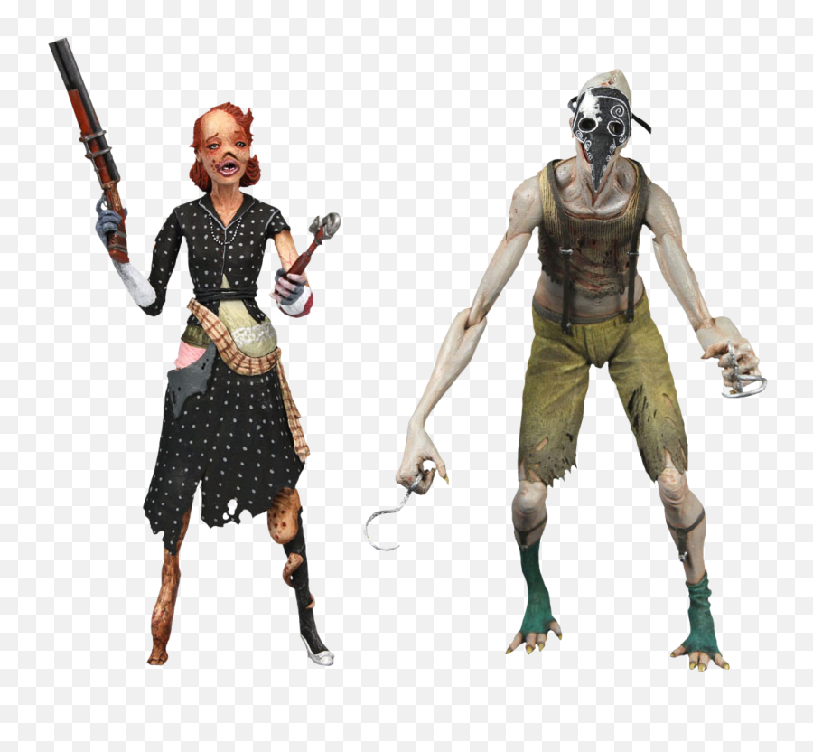 Bioshock Splicer Ladysmith And Crawler 7 Figures 2 - Pack Bioshock Action Figure Png,Bioshock Png