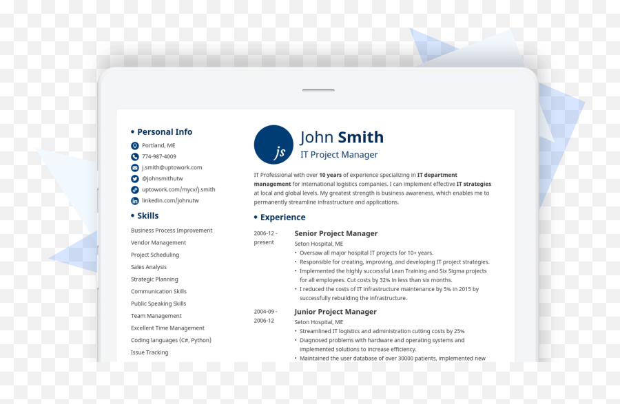 20 Resume Templates To Try For Free And Download 2022 - Curriculo Lean Six Sigma Png,Linkedin.com Icon