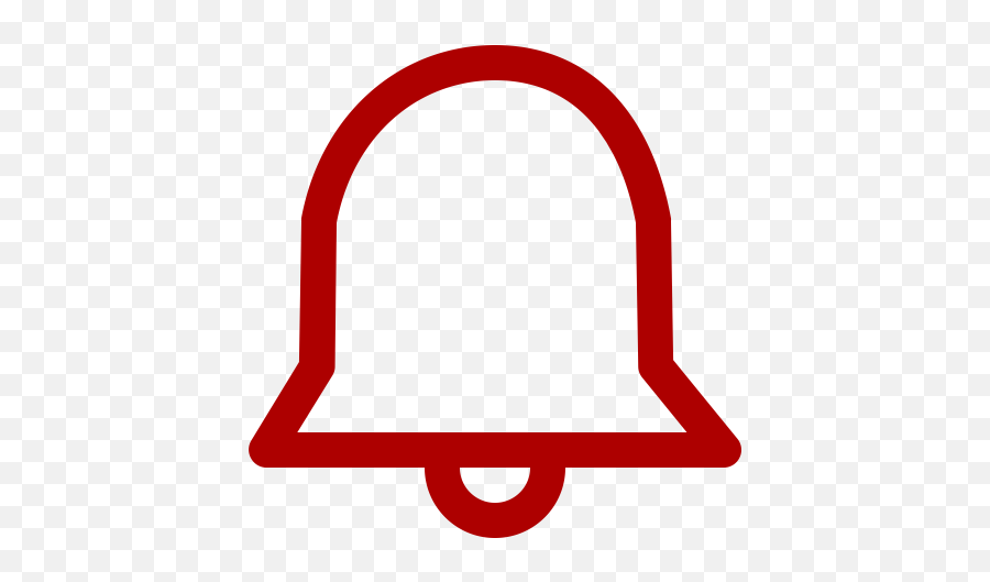 Red Notification Bell Icon Png Symbol - Red Notification Bell Transparent,System Icon Png