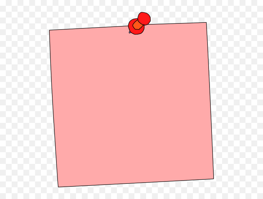 Pink Clipart Sticky Note - Clip Art Png,Transparent Sticky Notes