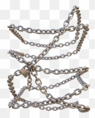 Clipart Transparent Tumblr - Chain And Lock Png