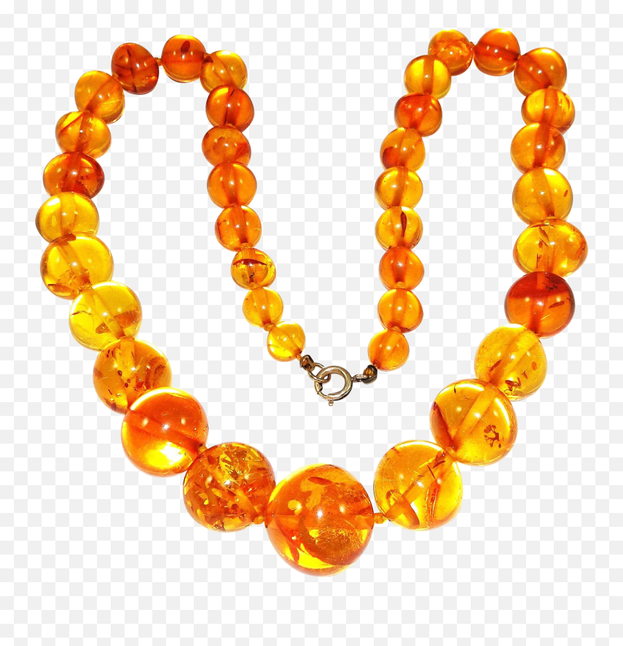 Baltic Amber Necklace Honey Yellow - Amber Png,Honey Transparent