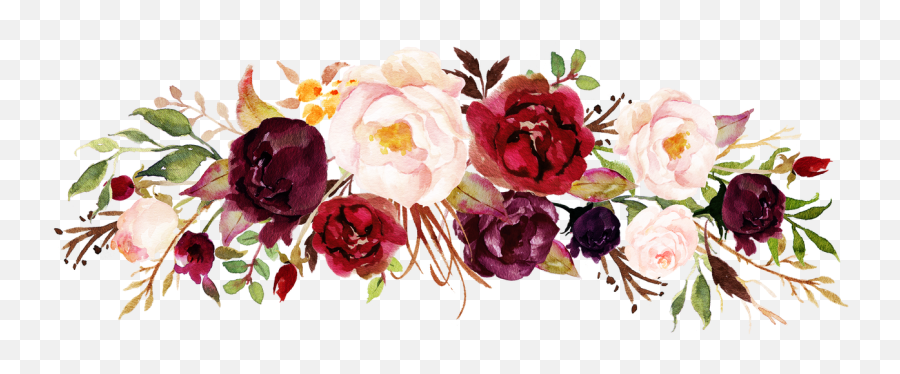 Free Watercolor Flowers - Wedding Flowers Clipart Png,Wedding Flowers Png