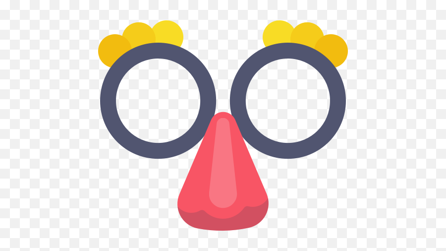 Brows Clown Glasses Layer Nose - Clown Nose Glasses Png,Clown Nose Png