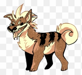 Hell Arcanine Growlithe Jesterdex - Cartoon Png,Growlithe Png