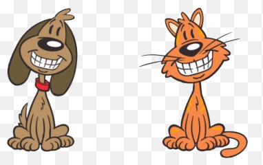 Deluxe Accommodation For Happy Dogs U0026 Cats - Cartoon Cat And Dogs And Cats Cartoon Png,Dog And Cat Png