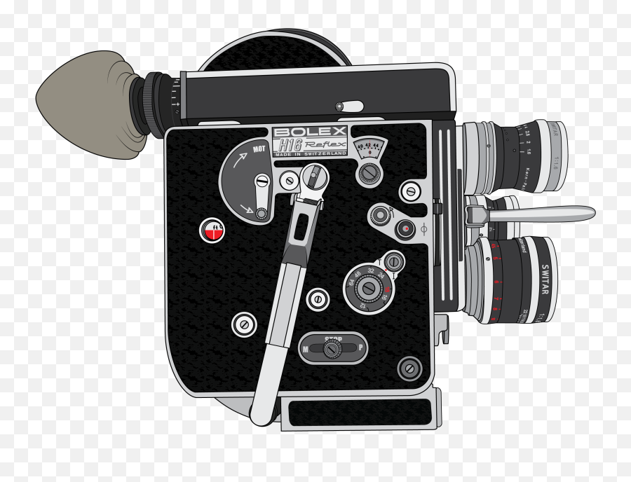 Bolex 16mm Film Camera Vector - Cámara Bolex Png,Vintage Camera Png