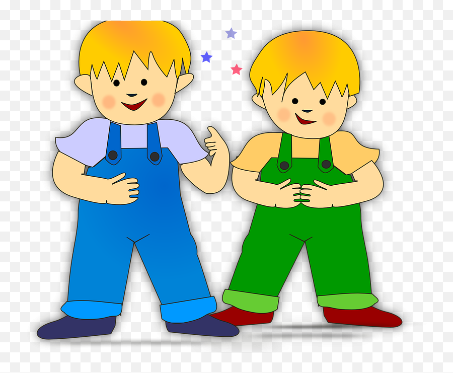Library Of Two Little Boys Png Black And White Stock - Two Brothers Clipart,Boys Png