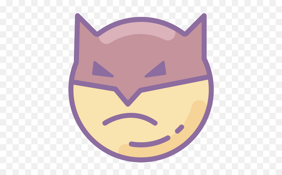Batman Emoji Icon - Free Download Png And Vector Clip Art,Purple Emoji Png