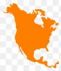 North America Map Clip Art Icon And Svg - Svg Clipart North America Clipart Png,Map Clipart Png