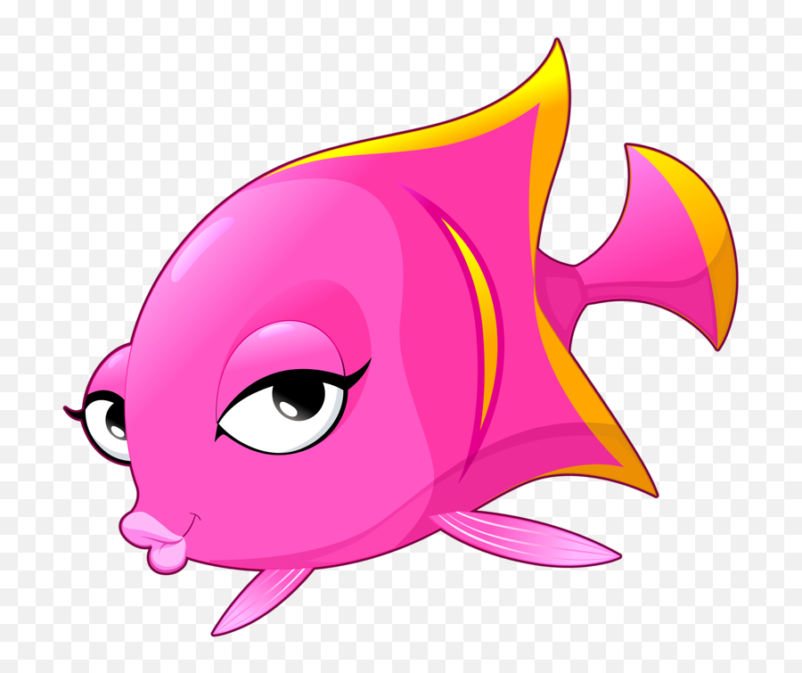 Betta Clipart Transparent Fish - Fish Cartoon 800x731 Pink Fish Clipart Png,Betta Fish Png
