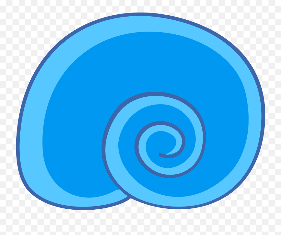 blue seashell clipart free