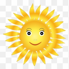 Transparent Background Hq Png Image - Happy Sun Clipart