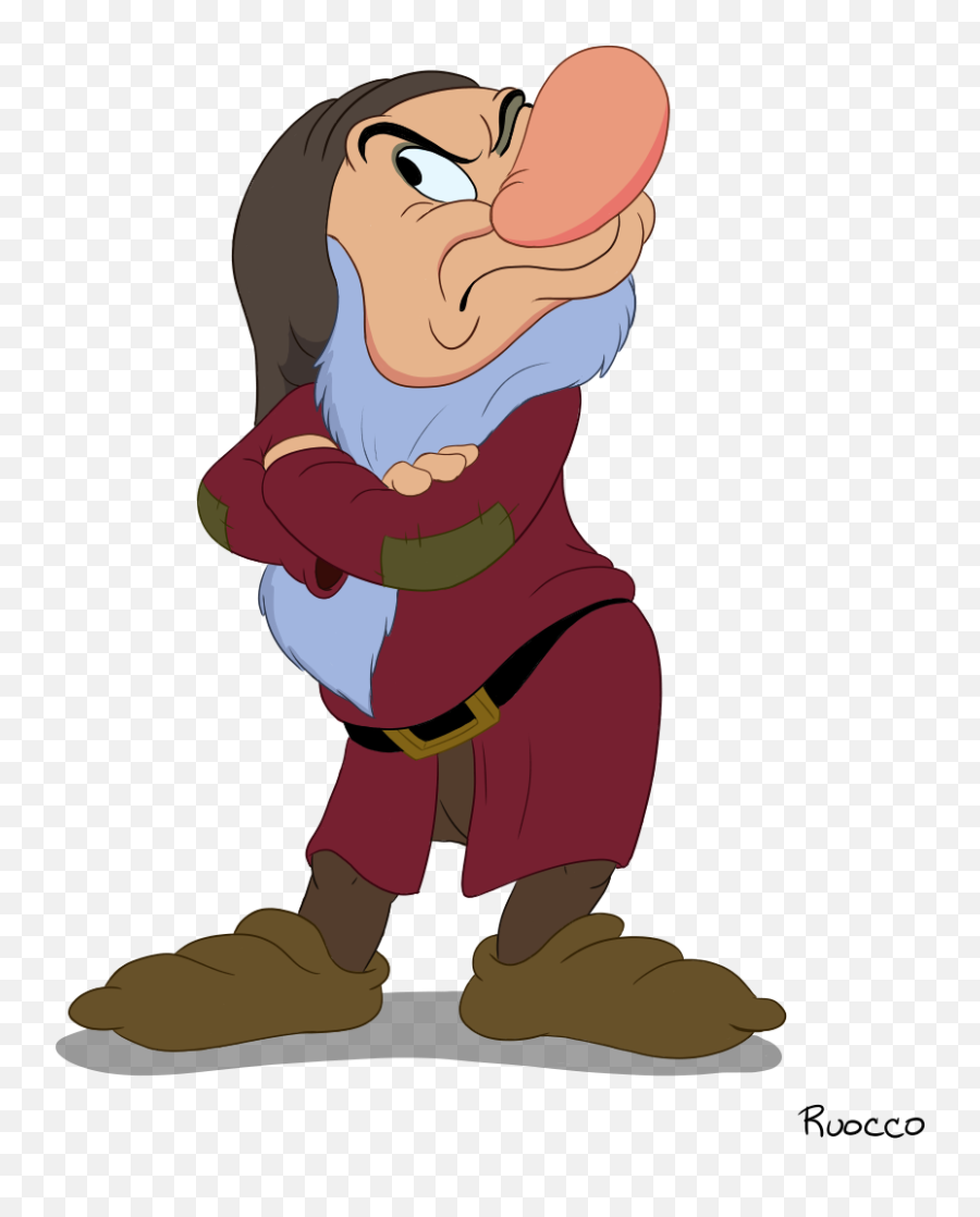 Hd Grumpy Snow White Dwarf Transparent - Snow White Dwarf Grumpy Png,Grumpy Png