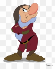 Hd Grumpy Snow White Dwarf Transparent - Snow White Dwarf Grumpy Png,Grumpy Png