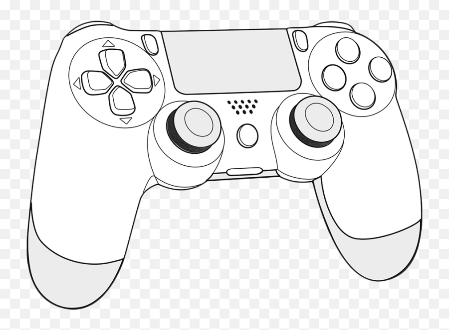 Accessory Game Fortnite Home Xbox Hq - Game Controller Drawing White Png,Xbox Png