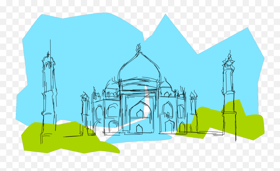 Kablam India The Taj Mahal Svg Vector - Creation Of An Empire Png,Taj Mahal Png