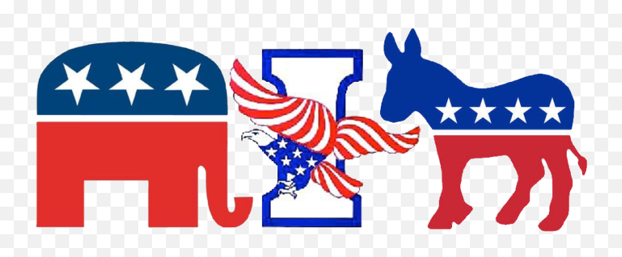 Is Two - Democrat And Republican Png,Republican Symbol Png