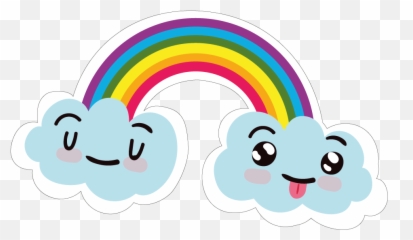 Download Collection Cute Things - Cute Cartoon Rainbow Png,Cartoon Rainbow Png