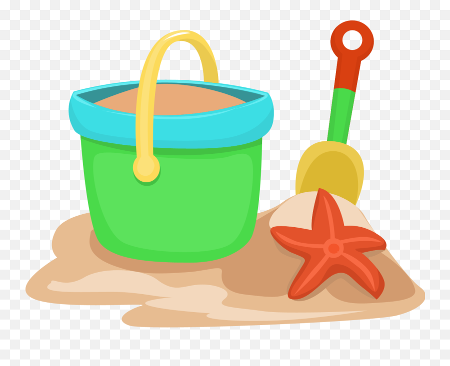 Sand Bucket Clipart Hd Png Download - Beach Clipart,Sand Clipart Png