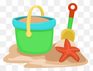 Sand Bucket Clipart Hd Png Download - Beach Clipart,Sand Clipart Png