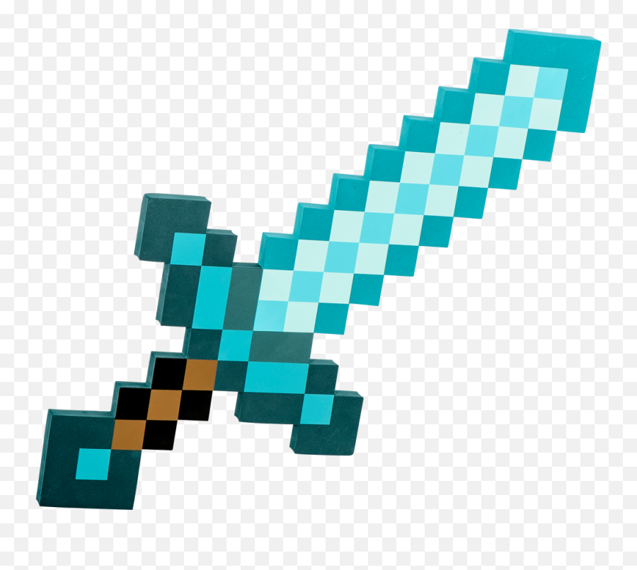 Diamond Sword Minecraft - Minecraft Sword Png,Diamond Sword Png