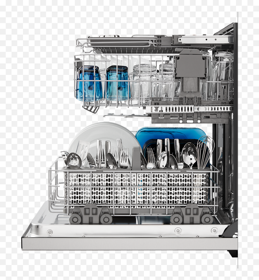 A Maytag Dishwasher With Its Door Open - Maytag Three Rack Dishwasher Png,Dishwasher Png