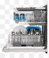 A Maytag Dishwasher With Its Door Open - Maytag Three Rack Dishwasher Png,Dishwasher Png