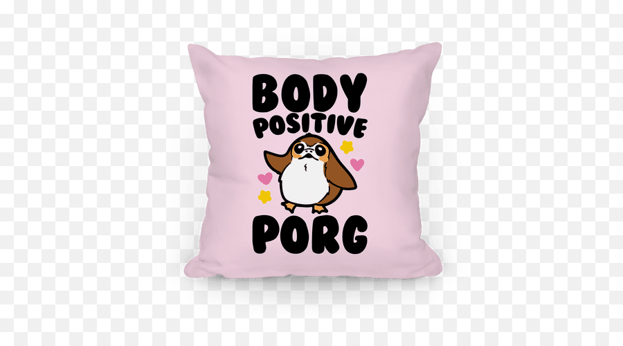 Body Positive Porg Parody Pillows - Porg Body Pillow Png,Body Pillow Png