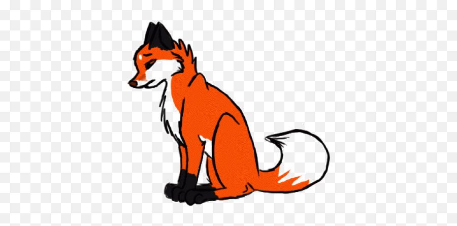 Red Fox Clipart Sad - Sad Cartoon Fox Png,Sad Png