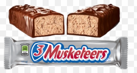 3 Musketeers - Candy Bar png