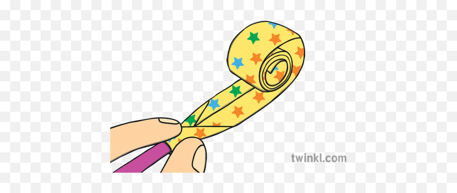 Party Blower Craft Instructions Step Five Illustration - Twinkl Dot Png,Party Blower Png