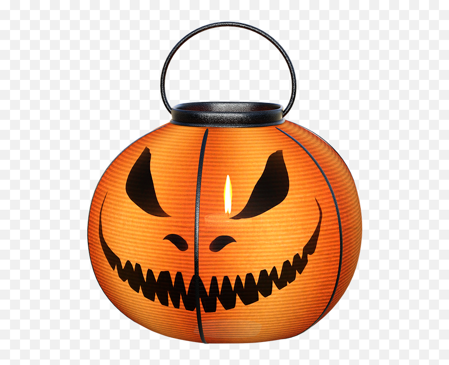 Halloween Paper Lantern Pumpkin - Free Image On Pixabay Png,Pumpkin Face Png