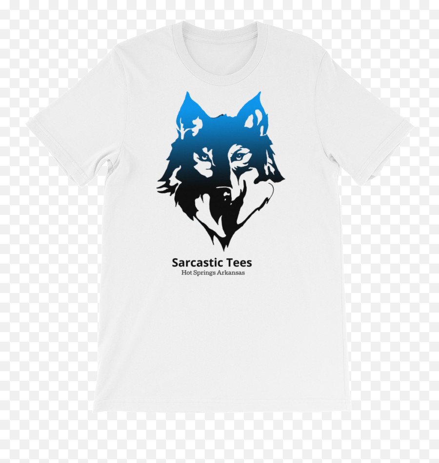 Blue Wolf Tee Shirt Sarcastic Tees - Cute Wolf Transparent Background Png,Blue Wolf Logo