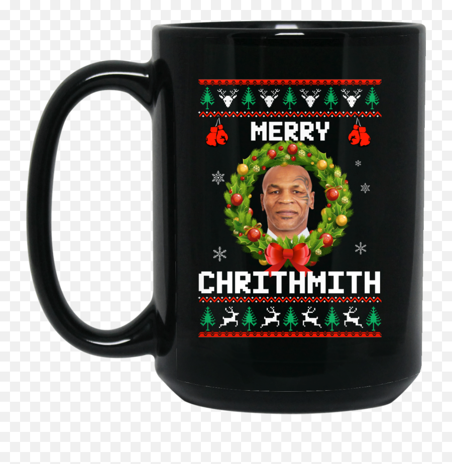 Mike Tyson Merry Chritmith Mug - Christmas Jumper Png,Mike Tyson Png