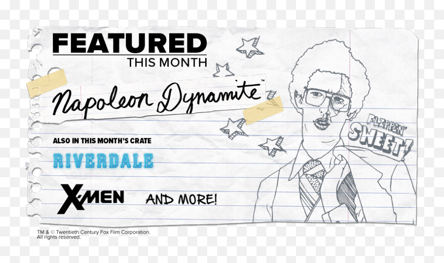 Loot Crate September 2019 Theme Coupon - Hello Subscription Napoleon Dynamite Png,Napoleon Dynamite Png