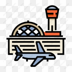 Download Airport Vector Icon - Png Colored