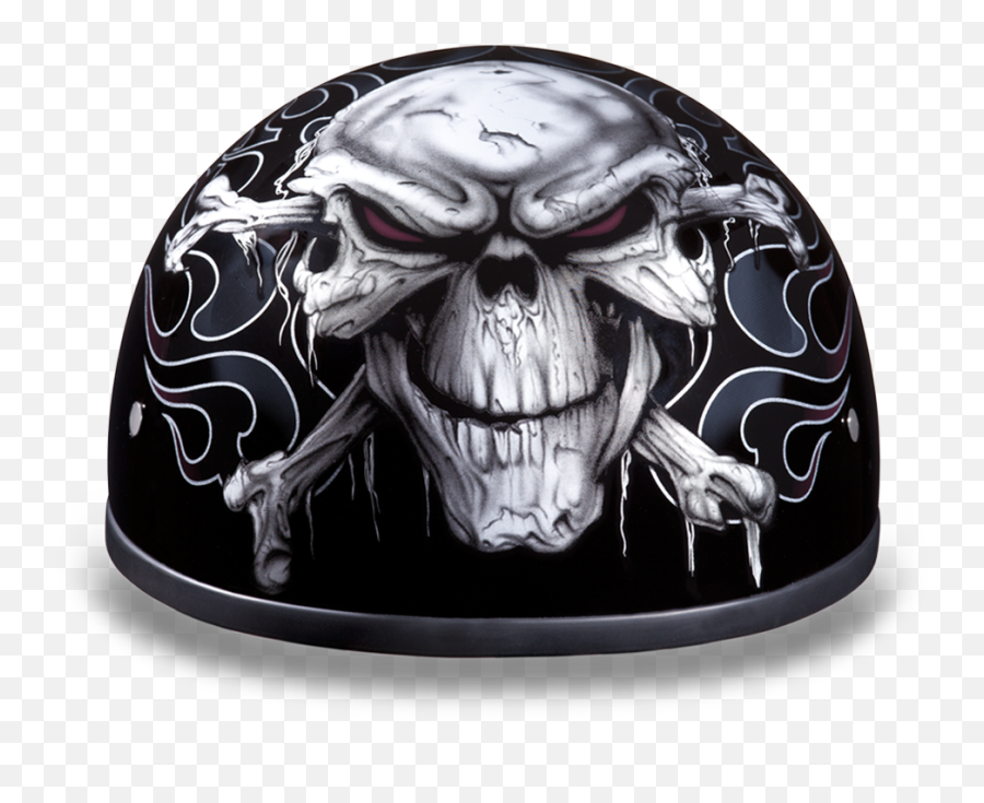 Renegade Classics - Motorcycle Skull Half Helmet Png,Icon Skeleton Skull Motorcycle Helmet