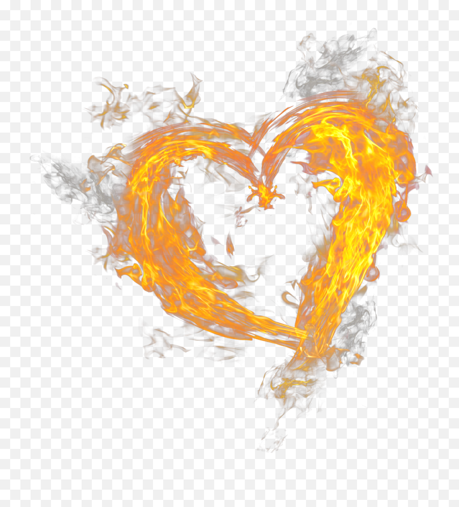 Corazon Fuego Amor Heart Fire Love - Heart On Fire Png,Fuego Png