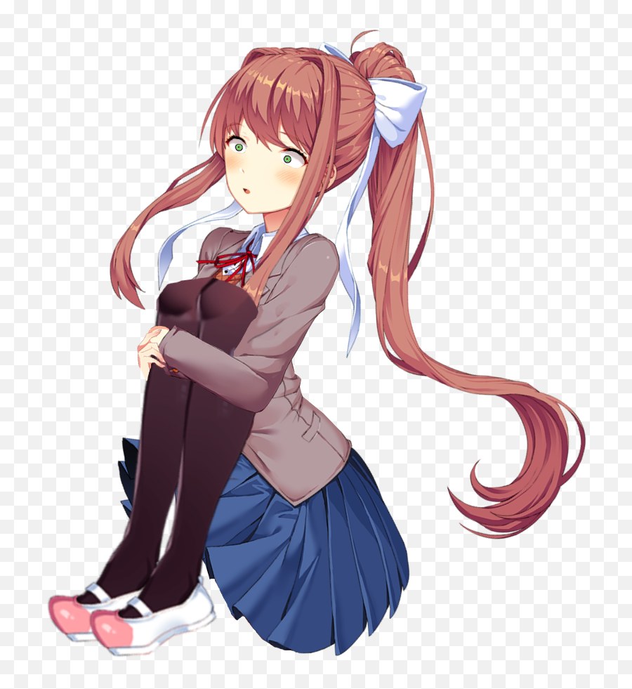 Monikau0027s Going Threw Some Shit Right Now Ddlc - Fictional Character Png,Cheap Pixel Icon Commissions Deviantart