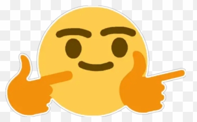 Transparent Thumb Emoji Png - Cursed Emoji Pointing, Png Download - vhv