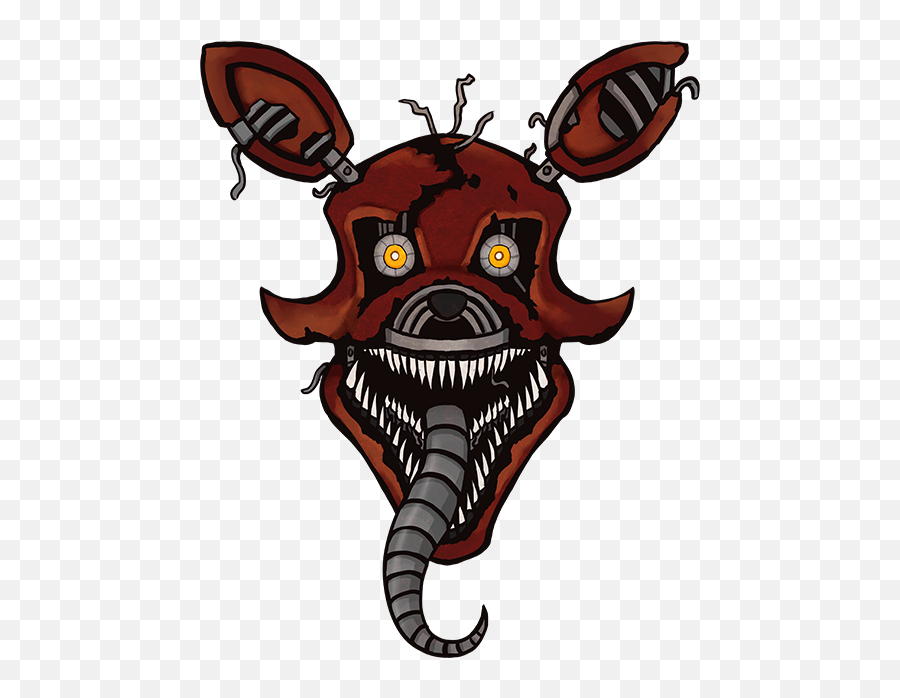 Nightmare Foxy Png Image - Fnaf Nightmare Foxy Drawing,Foxy Transparent