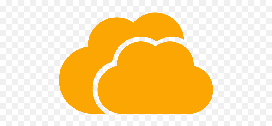 Orange Clouds 2 Icon - Free Orange Clouds Icons Logo Cloud Computing Png,Salesforce Cloud Icon