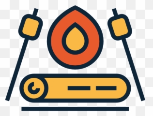 Bonfire Camping Holidays Marshmallow Icon - Language png